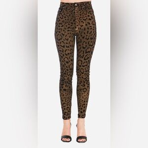 NWT Dolce & Gabbana Grace Leopard Print Skinny 
Jeans SIZE 38 IT/